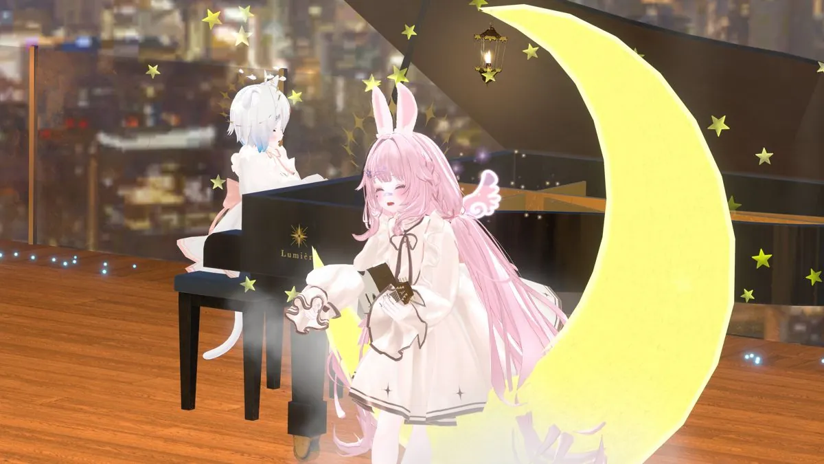 三日月のステージでのコラボライブ ともNights